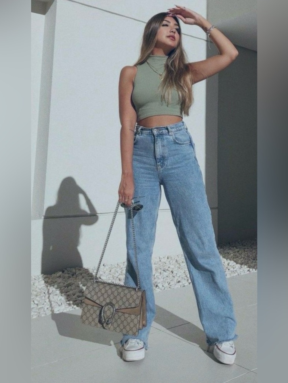 Zara Wide Leg Full Length Jeans